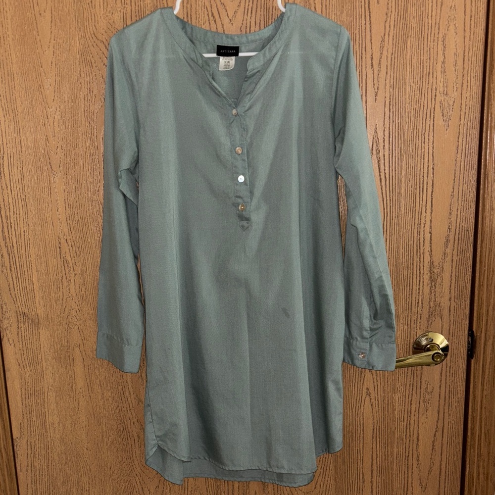 Women's Green Tunic Top